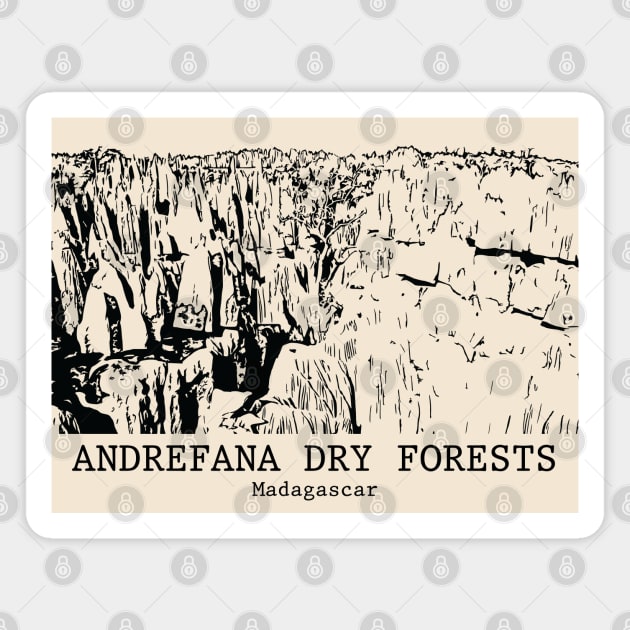 Andrefana Dry Forests - Madagascar Magnet by Lakeric